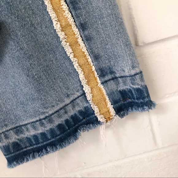 POL Released Hem Gold Piped Straight Leg Jean M - Picture 7 of 9